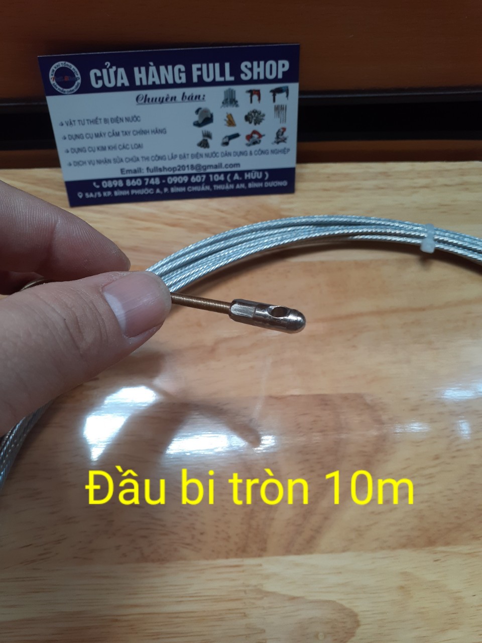 Dây mồi bằng cáp đầu đầu tròn 10m