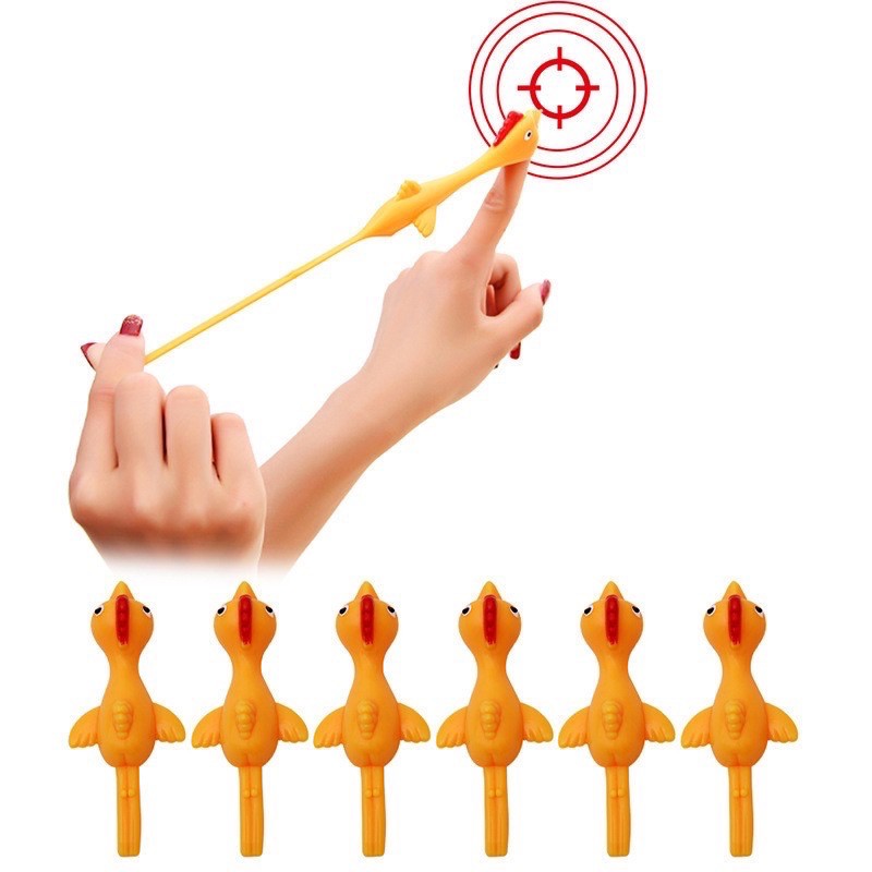 Combo 5 chú gà bay, bắn dính tường vui nhộn