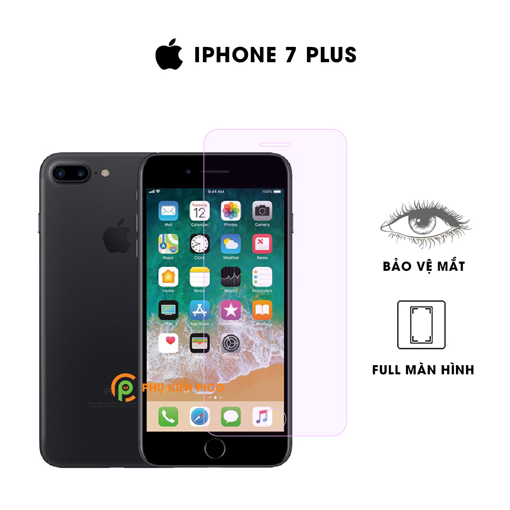 Cường lực Iphone 7 Plus chống ánh sáng xanh bảo vệ mắt full màn hình - Dán màn hình Iphone 7 Plus