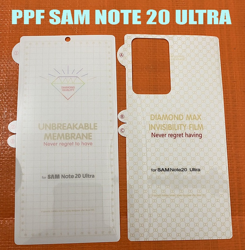 Miếng dán ppf dẻo bóng - nhám chống vân tay samsung note 20 ultra