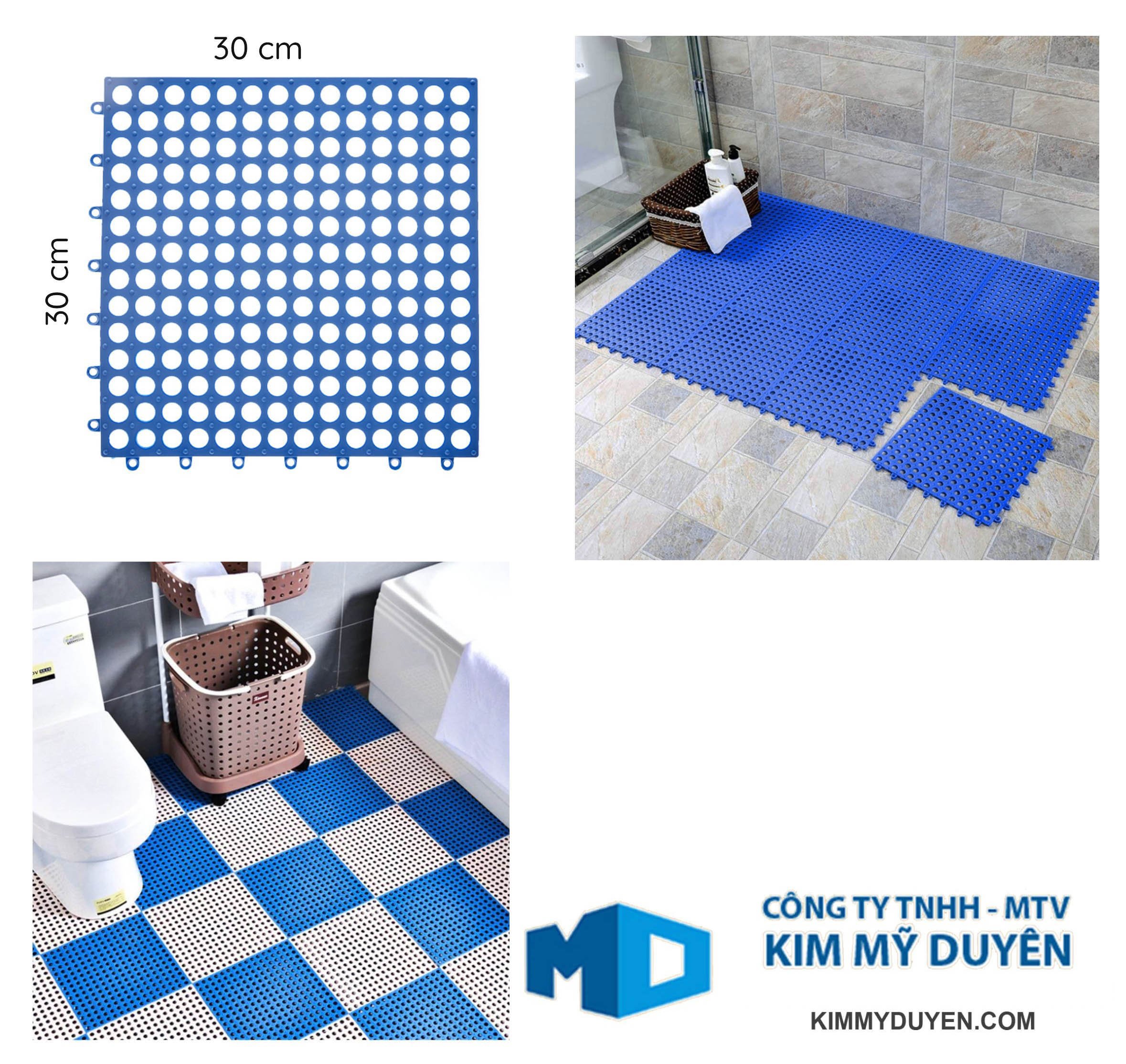 [HCM]Thảm nhựa chống trơn( dạng ghép nút tròn size: 30cm x 30cm)