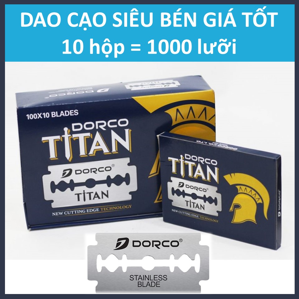 Combo 10 hộp lưỡi lam dorco titan x10