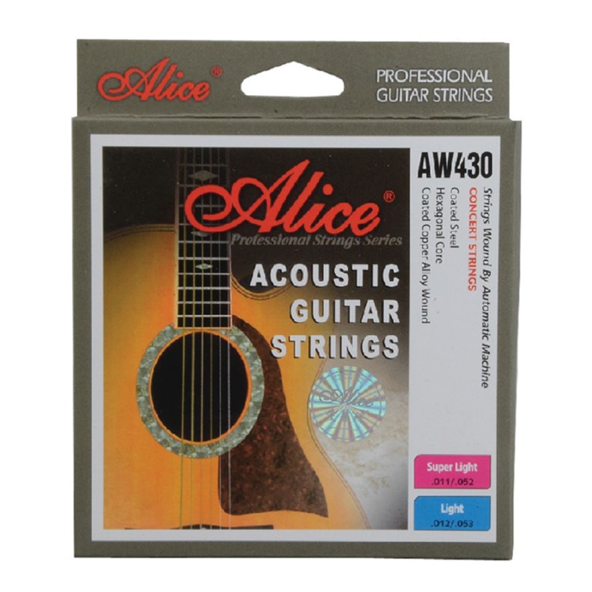 Dây Đàn Guitar Acoustic Alice AW430 chính hãng