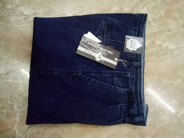 Quần jeans thụngNam Trung Niên túi chéo mới - 8034
