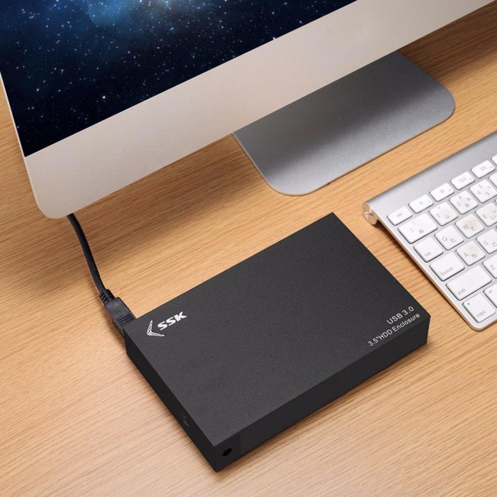 Hộp đựng ổ cứng hdd box 3.5 ssk he-g3000 chuẩn 3.0 sata - box ổ cứng 3.5inch