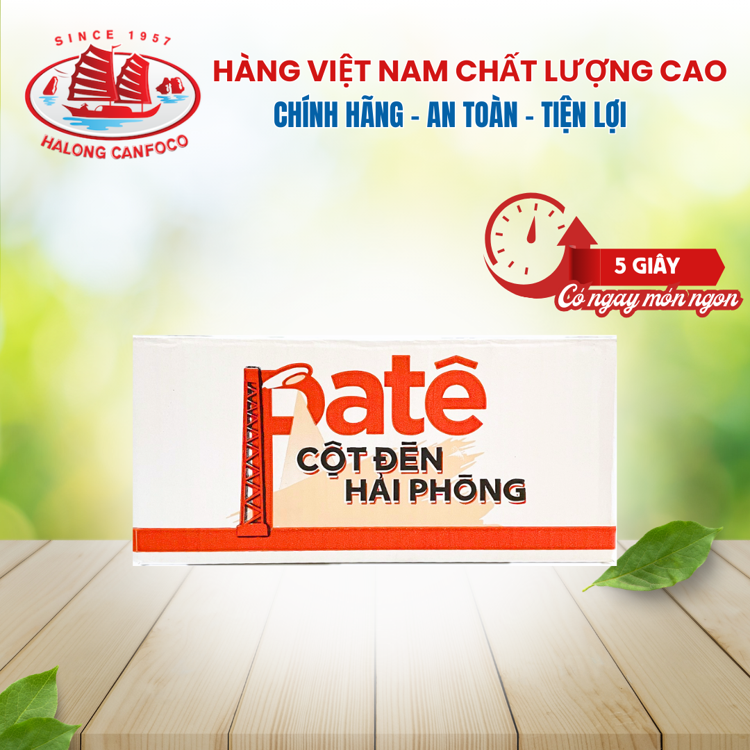 1 Thùng Pate Cột Đèn Hải Phòng 150g Đồ Hộp Hạ Long - 48 Hộp