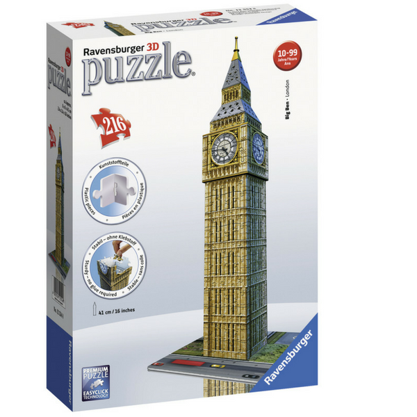 RV12554 8 Xếp hình puzzle 3D Tháp Bigben 216 mảnh Ravensburger