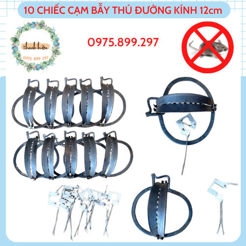 10 cái cạm bẫy thú rừng nhỏ 12cm - bẫy chuột . hàng chắc chắn .