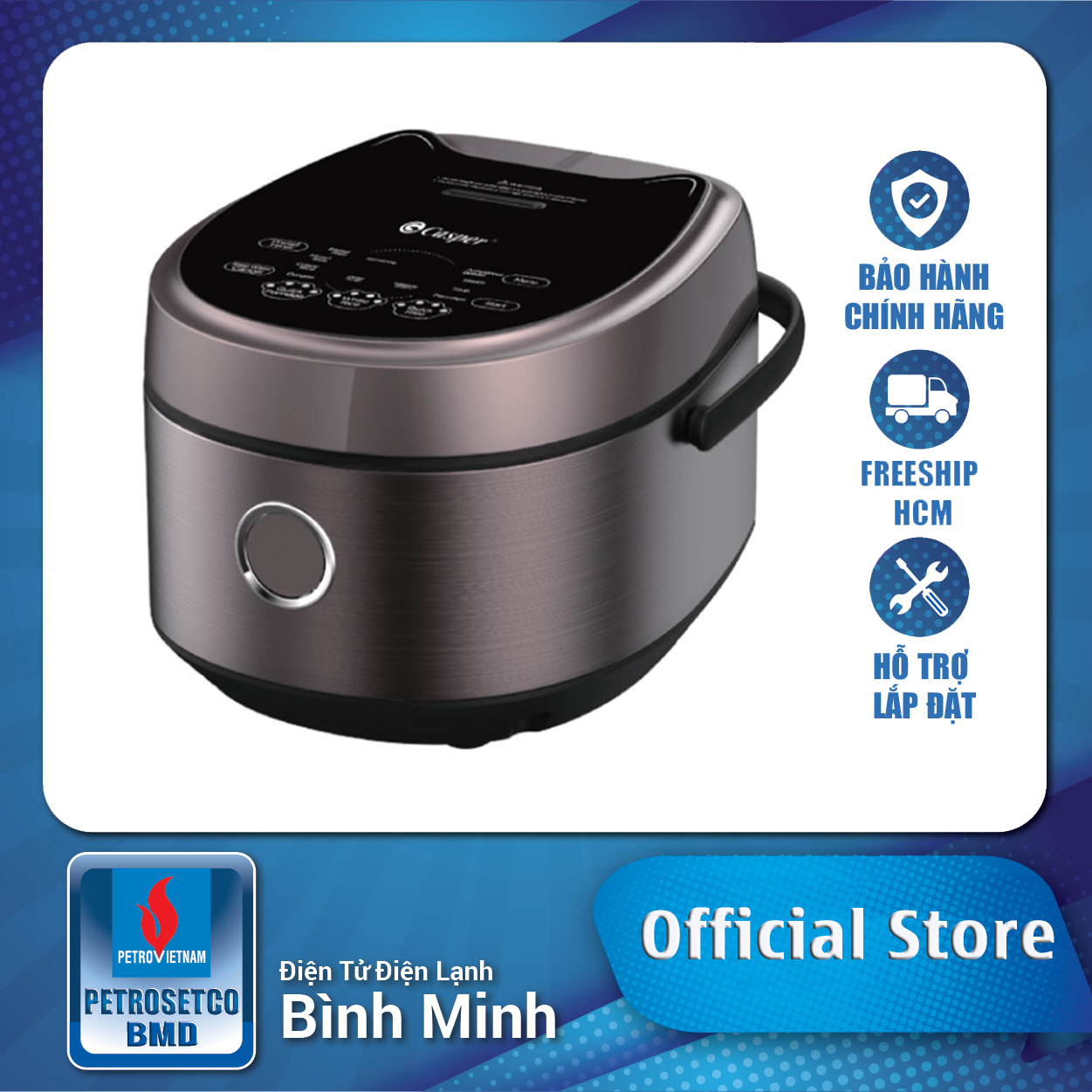 Nồi cơm điện tử casper 1.8 lít cd-18rc01 - hàng chính hãng bảo hành 12 tháng