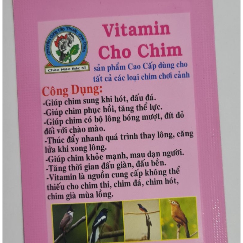 Vitamin cho chim...