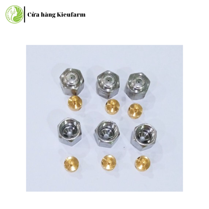 Đầu béc phun thuốc inox combo 6 cái _ Kieufarm