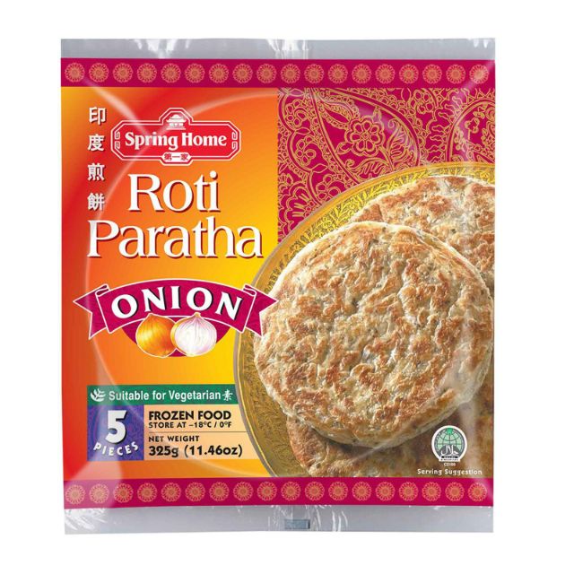 Combo 5b bánh roti paratha onion 325gr*5/ bánh mì đạo hồi/ bánh mì - nhập khẩu singapore