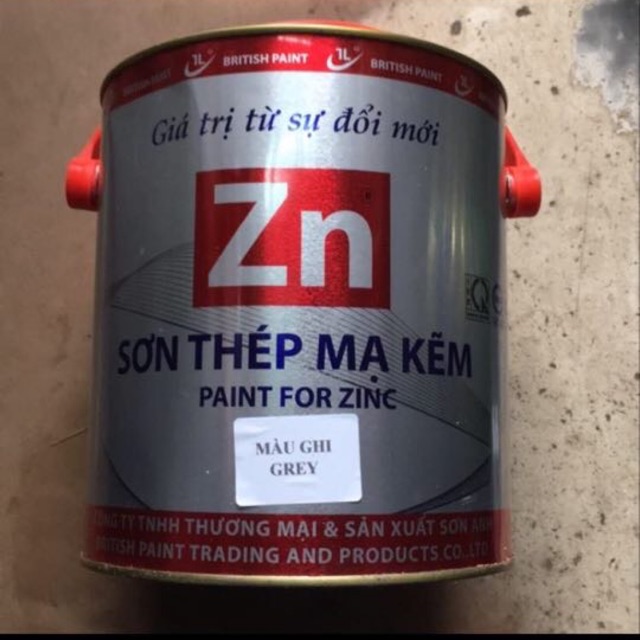 Sơn mạ kẽm ZN 2,5 lít chất lượng từ sự đổi mới các màu