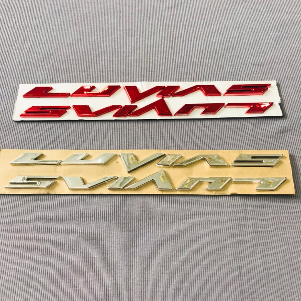 Tem Cặp chữ nhựa cứng logo Luvias 2 màu lựa chọn