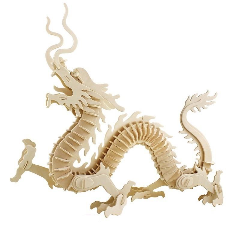 Mô hình lắp ráp gỗ 3D  (ĐV-01)  Con Rồng Robotime