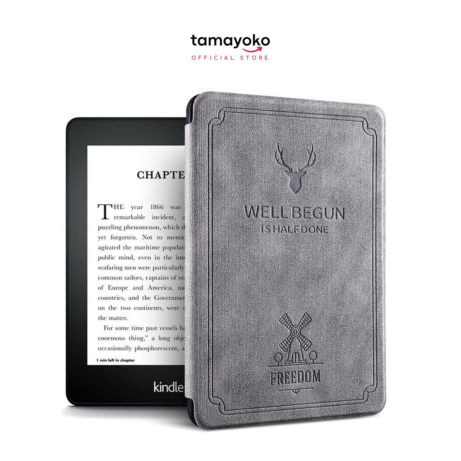 Bao da dành cho máy đọc sách kindle paperwhite gen 4 10th - hàng chính hãng tamayoko