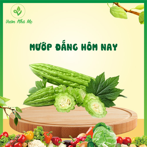 [Giao nội thành Hà Nội] Mướp đắng Vườn Nhà Mẹ  - 1kg khổ qua - Rau củ quả tươi, sạch, chuẩn VietGap