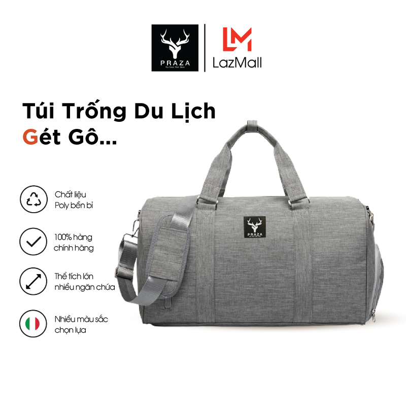 Túi xách du lịch cao cấp PRAZA TX082 thiết kế thời trang, đường may tinh tế sắc sảo, đa phong cách, ngăn chứa tiện lợi