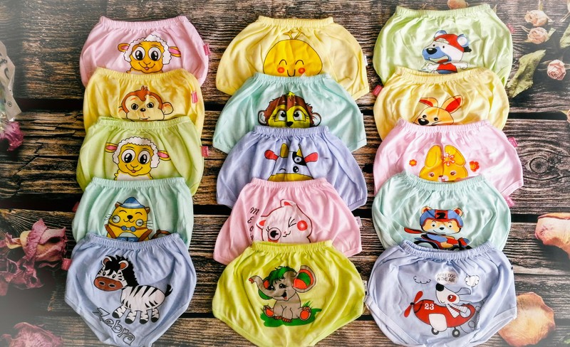 Quần chục cotton cho bé combo 10 quần - quần chip