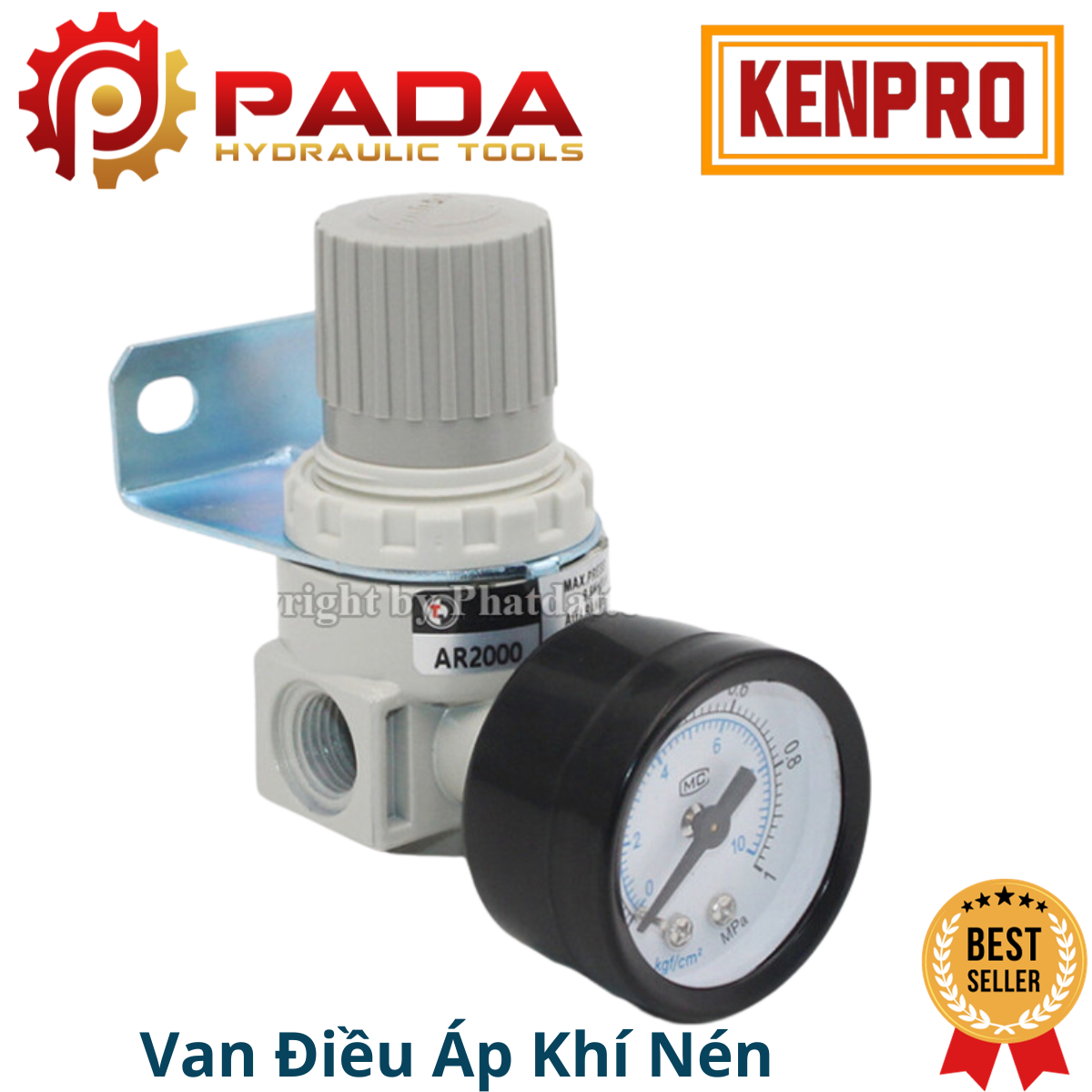 Van điều áp khí nén ar2000-02 - vạn điều chỉnh áp suất đầu ra cho máy nén khí