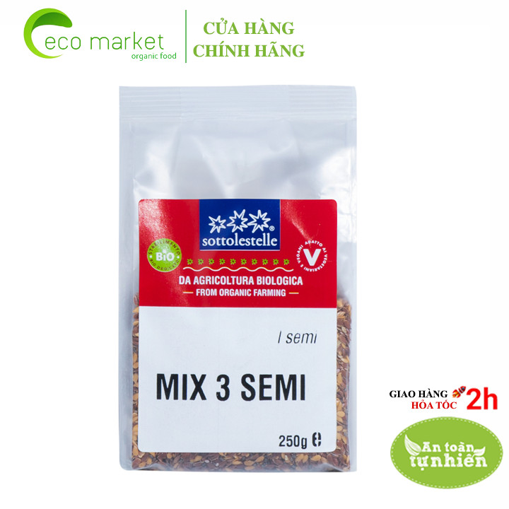 Hạt dinh dưỡng hỗn hợp 3 loại hạt hữu cơ Sotto 250g