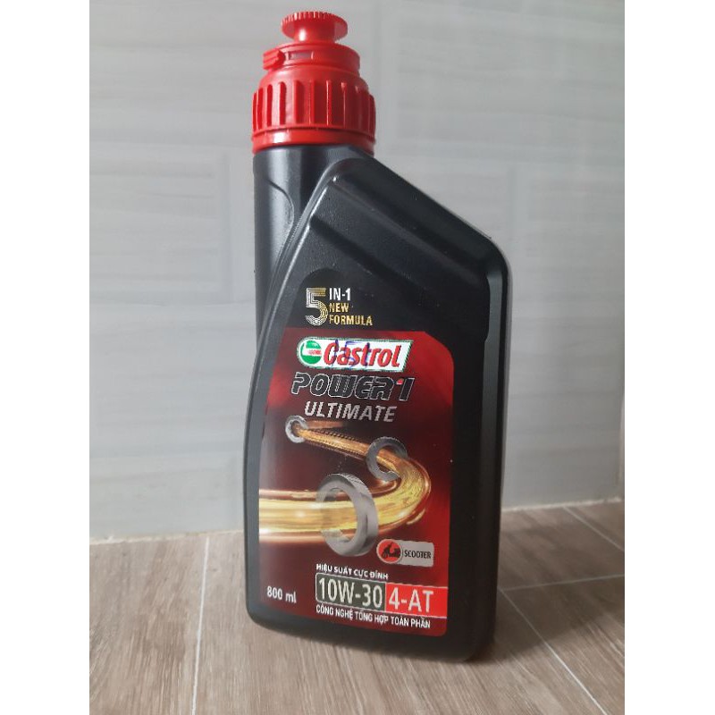[HCM]Nhớt tổng hợp toàn phần cho xe tay ga castrol power1 ultimate scooter 10w30 - 0.8lít