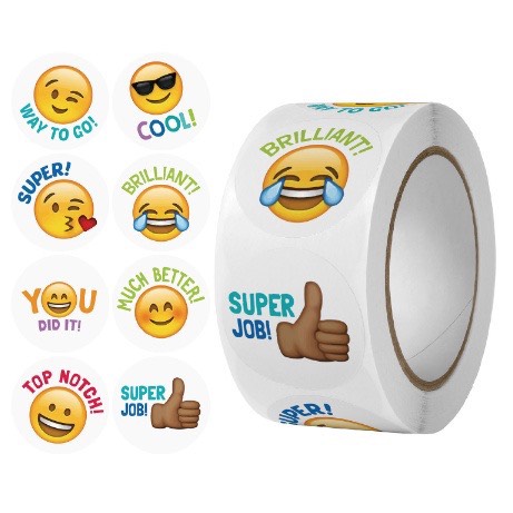 Stickers cuộn 500 cái khen thưởng, trang trí sổ
