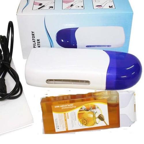Bộ Máy Wax Lông bao gồm: 1 máy, 1 sáp wax và 7 tớ giấy nhám