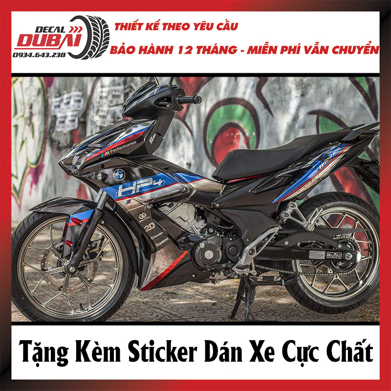 Tem rời dán xe winner x hp4 cực đẹp - tem decal 3 lớp không bay màu - decal dubai