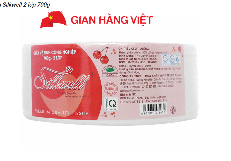 Giấy vệ sinh cuộn lớn 700g (Cuộn Công Nghiệp)
