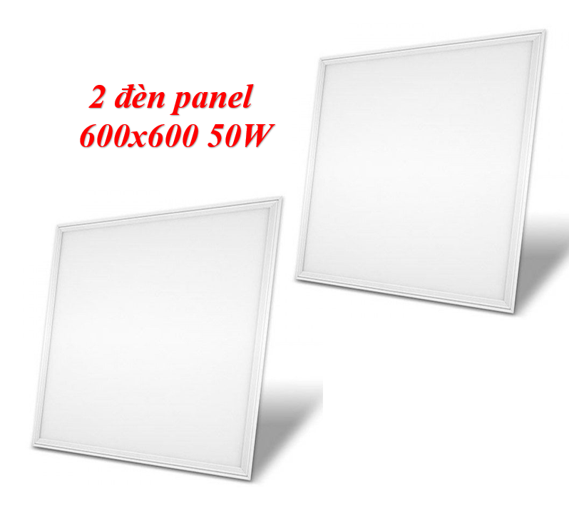 Combo 2 Đèn led Panel  600x600 50W Sáng trắng