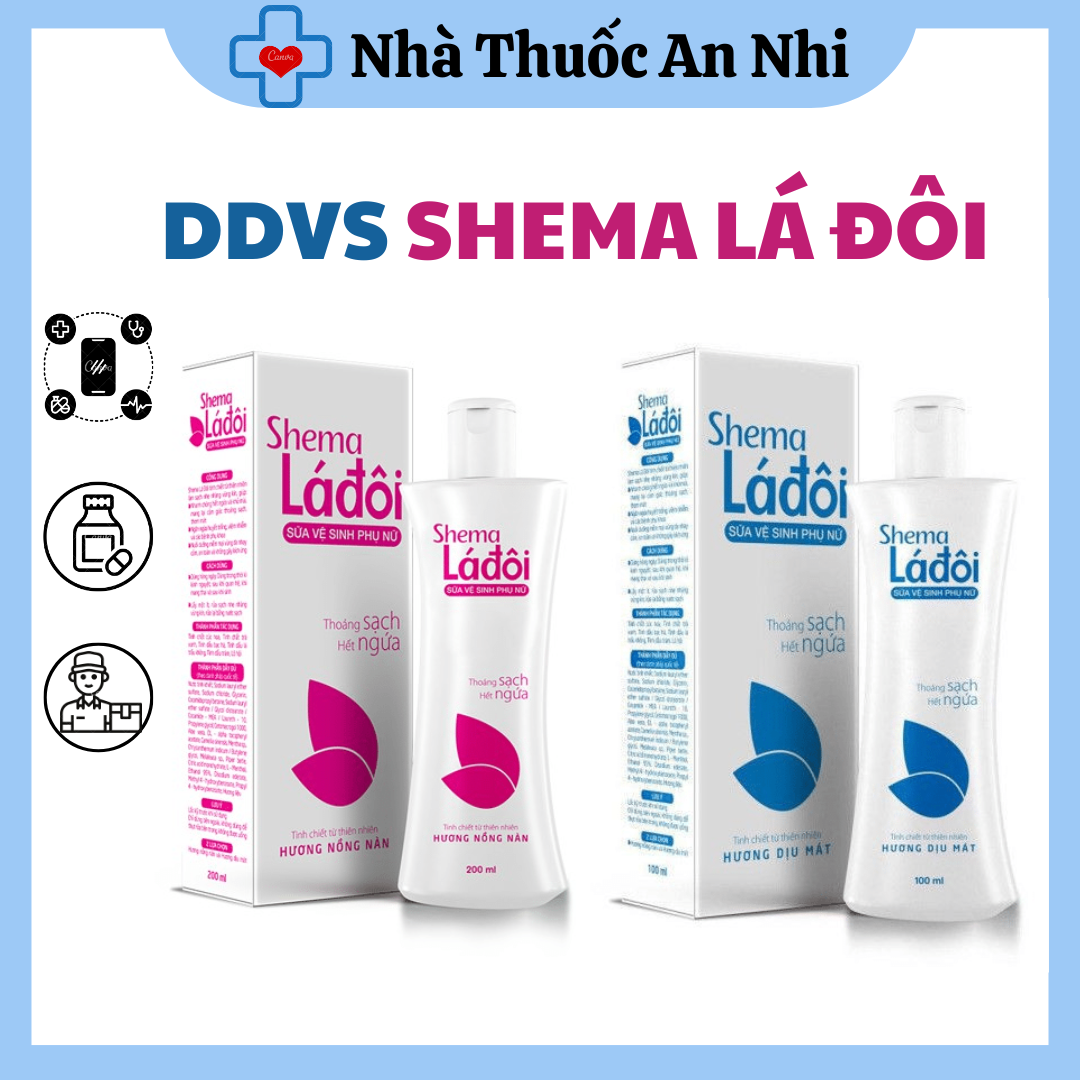 Sữa vệ sinh phụ nữ shema lá đôi - hương nồng nàn,hương dịu mát