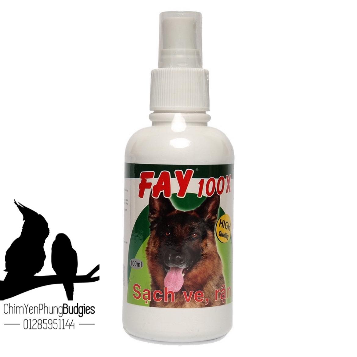 Fay 100x - diệt ve rận cho chó, mèo