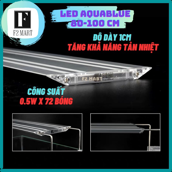 Đèn led aquablue 80-100 cm cho bể cá cảnh, bể thủy sinh