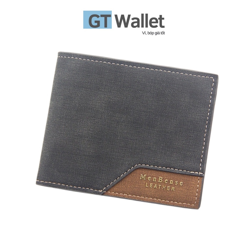 Ví nam da PU GT Wallet, bóp gập nam phong cách Hàn Quốc trẻ trung V007