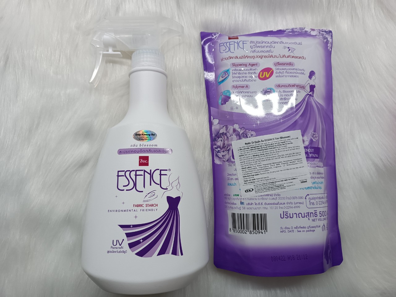 [HCM]Combo (chai & túi) xịt ủi quần áo Essence nhập khẩu chính hãng