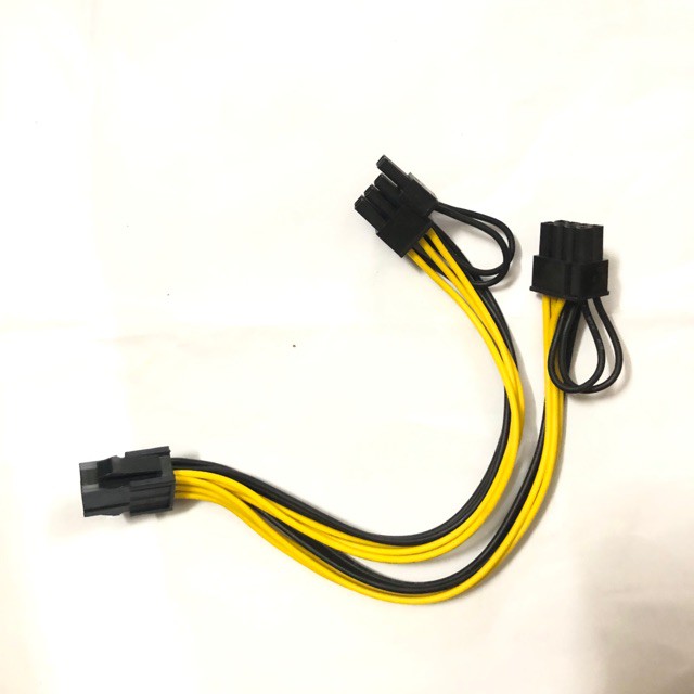 Cáp chia nguồn card vga 6 pin ra 2 x 8 pin - cấp nguồn cho card vga