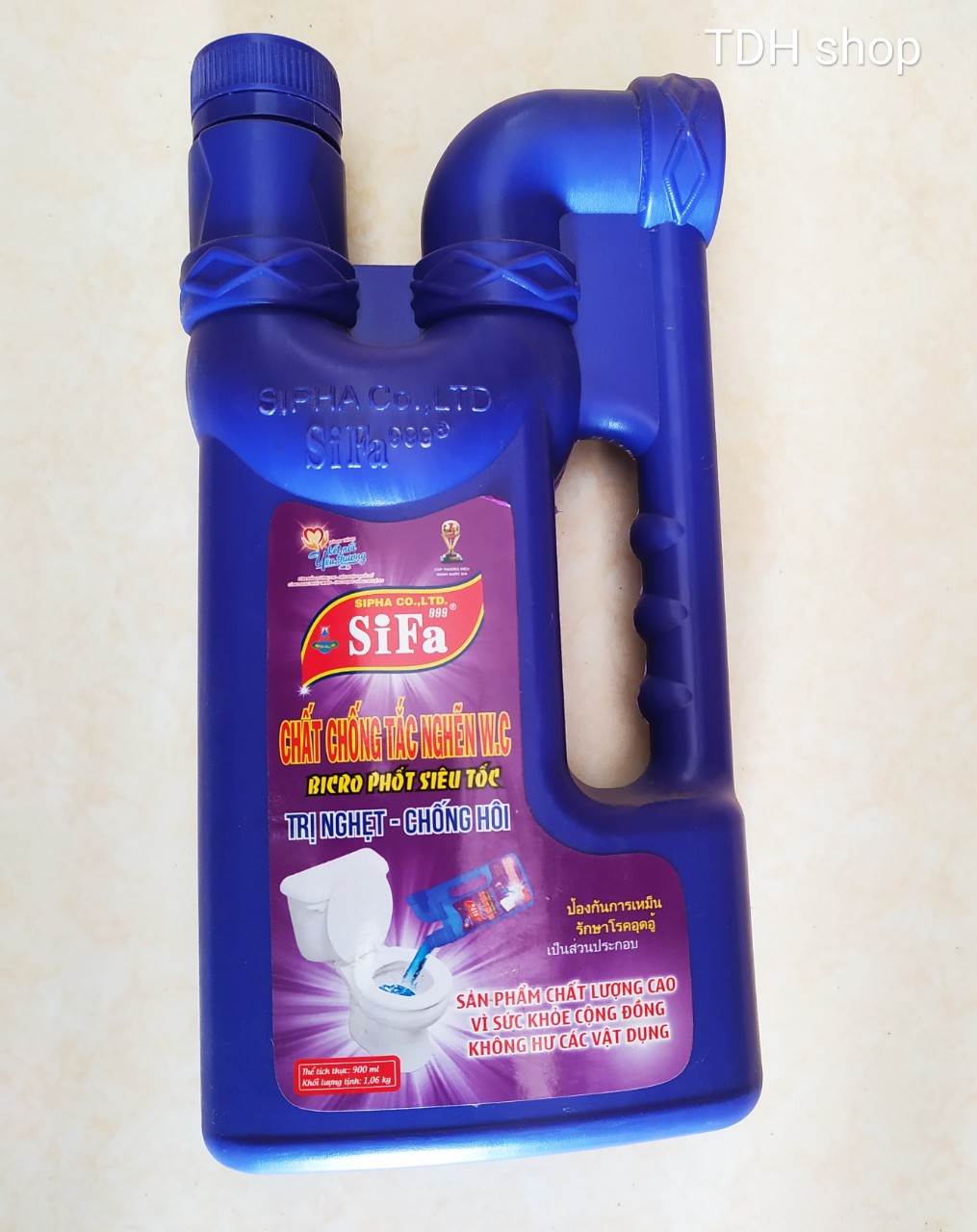 Nước chống tắc nghẽn thông cầu chống hôi BICRO PHỐT SIÊU TỐC / Chất Chống Tắc Nghẽn Bồn Cầu WC SiFa Siêu Tốc SiFa (1.6kg)