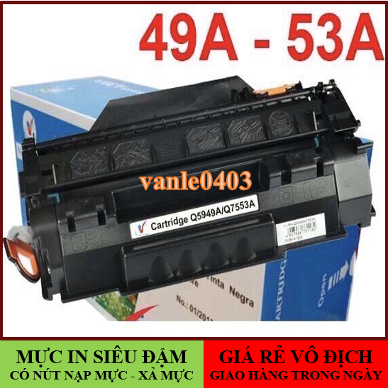 Hộp mực 49a/53a dùng cho máy canon 3300/hp1320/hp2014/2015