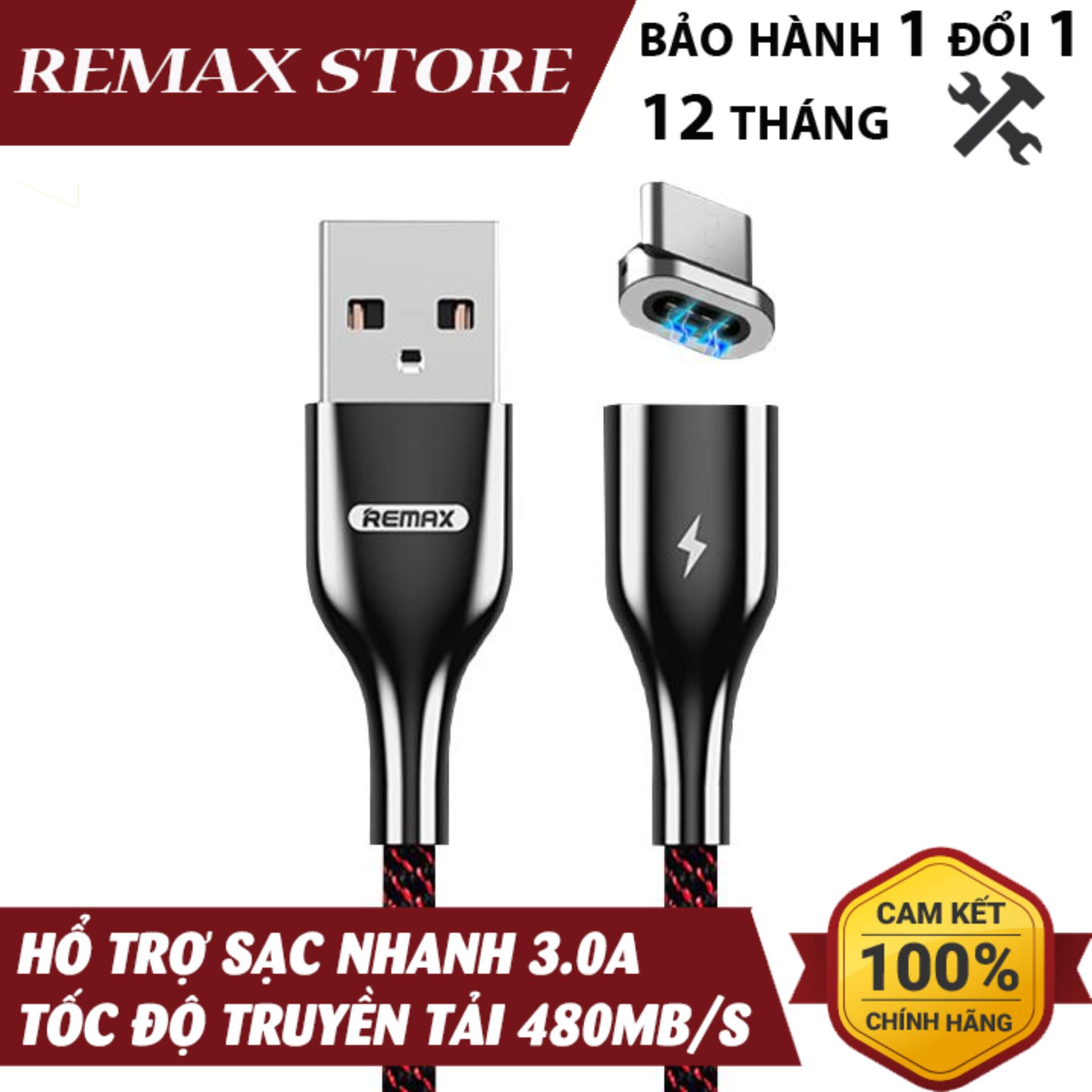 Cáp sạc nhanh Nam Châm cổng Type C Remax Magnets Series 3.0A Data Rc-158a