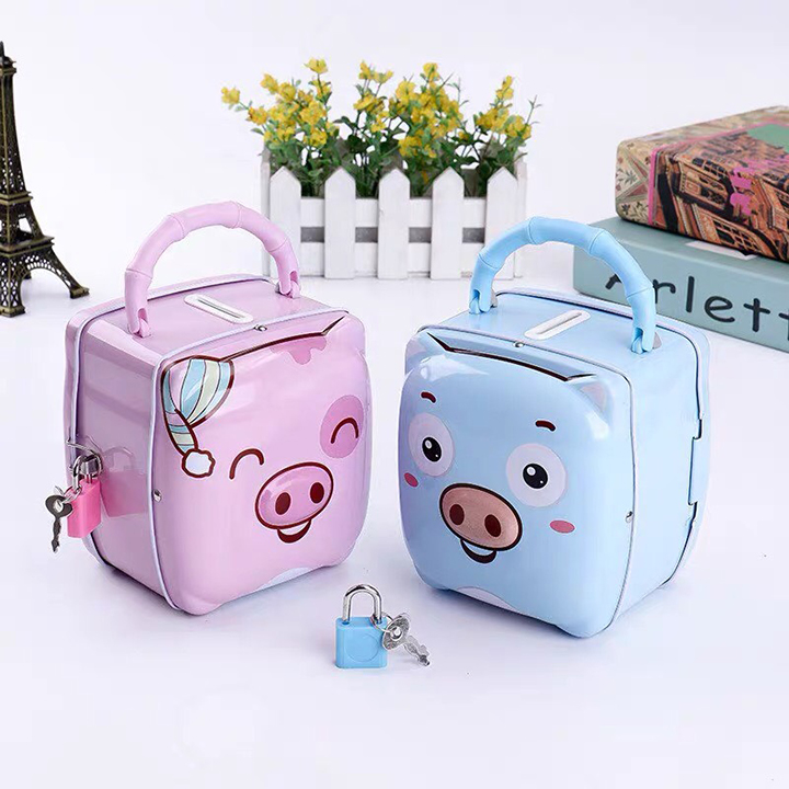 Két sắt mini thông minh - ống heo tiết kiệm cho bé yêu Két sắt mini thông minh - ống heo tiết kiệm cho bé yêu
