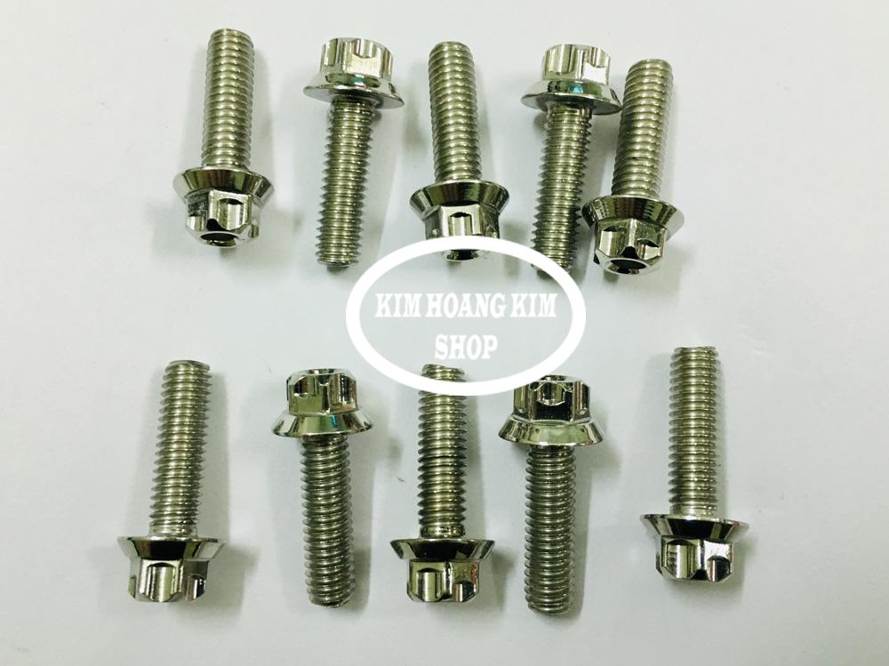 10 con Ốc Inox Salaya Trụ 6li20 gắn dàn áo các loại xe máy