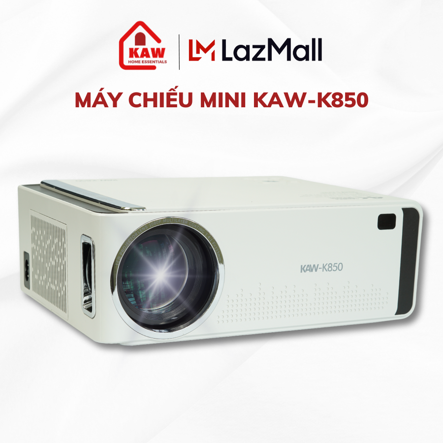 Máy chiếu mini kaw k850 hệ điều hành android, kết nối máy tính, điện thoại, full hd 1080, bảo hành 12 tháng