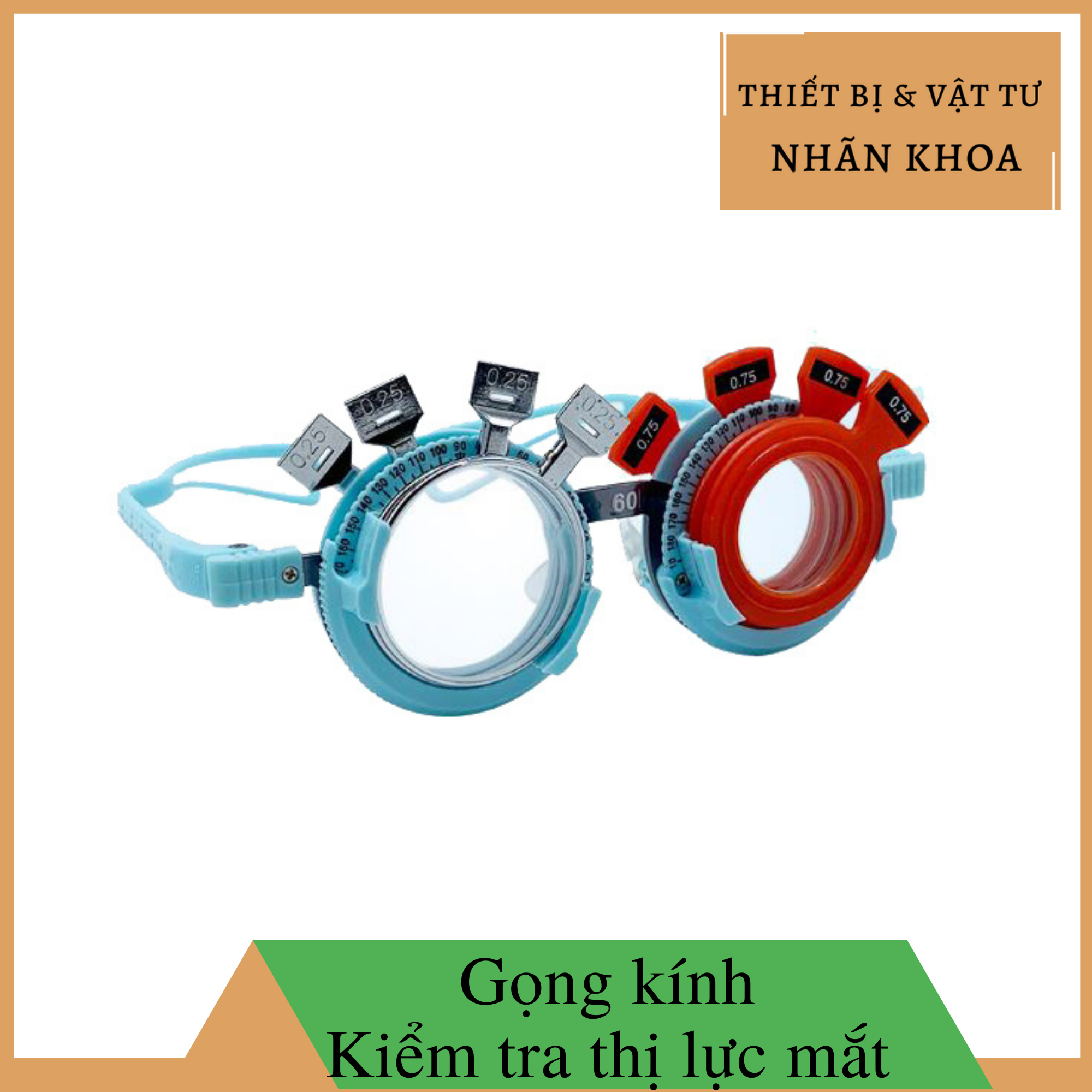 Gọng Thử Thị Lực mắt Titan | Gá Gài Mắt Kính | PD 56 - 66mm