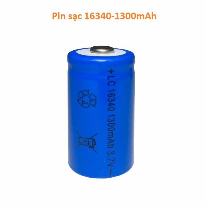 Pin sạc 16340 - 1300mah
