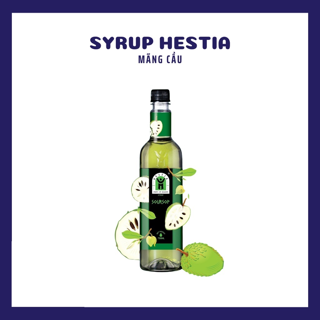 Siro / syrup mãng cầu hestia - chai 750ml