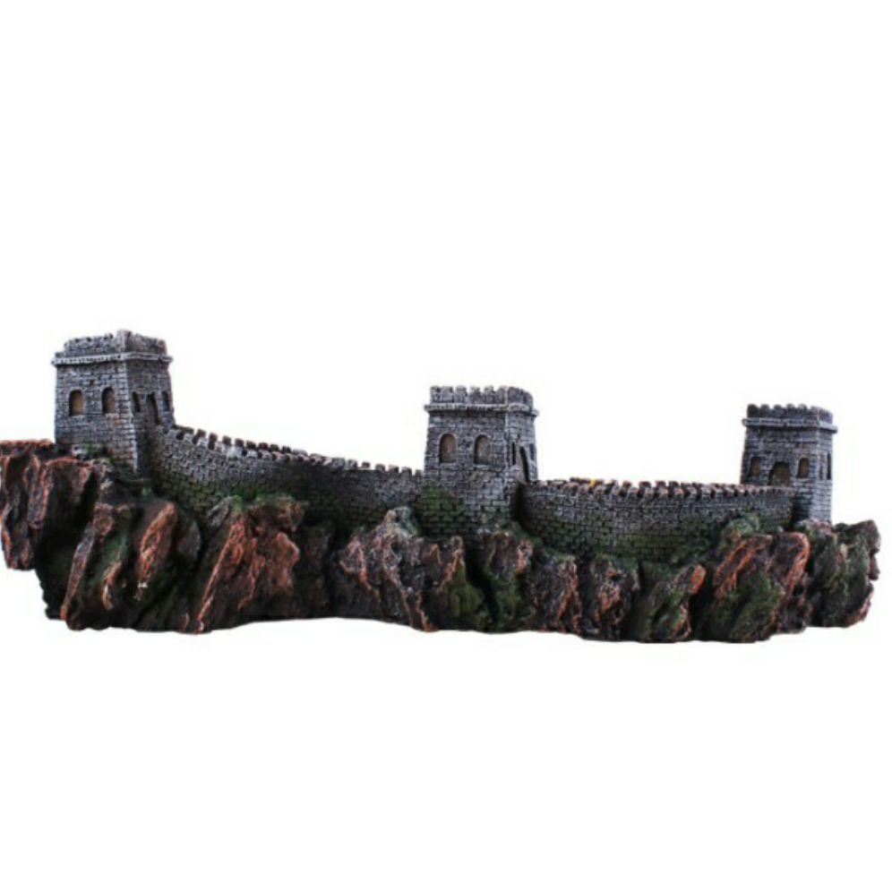 mô hình vạn lý trường thành nhựa trang trí bể cá