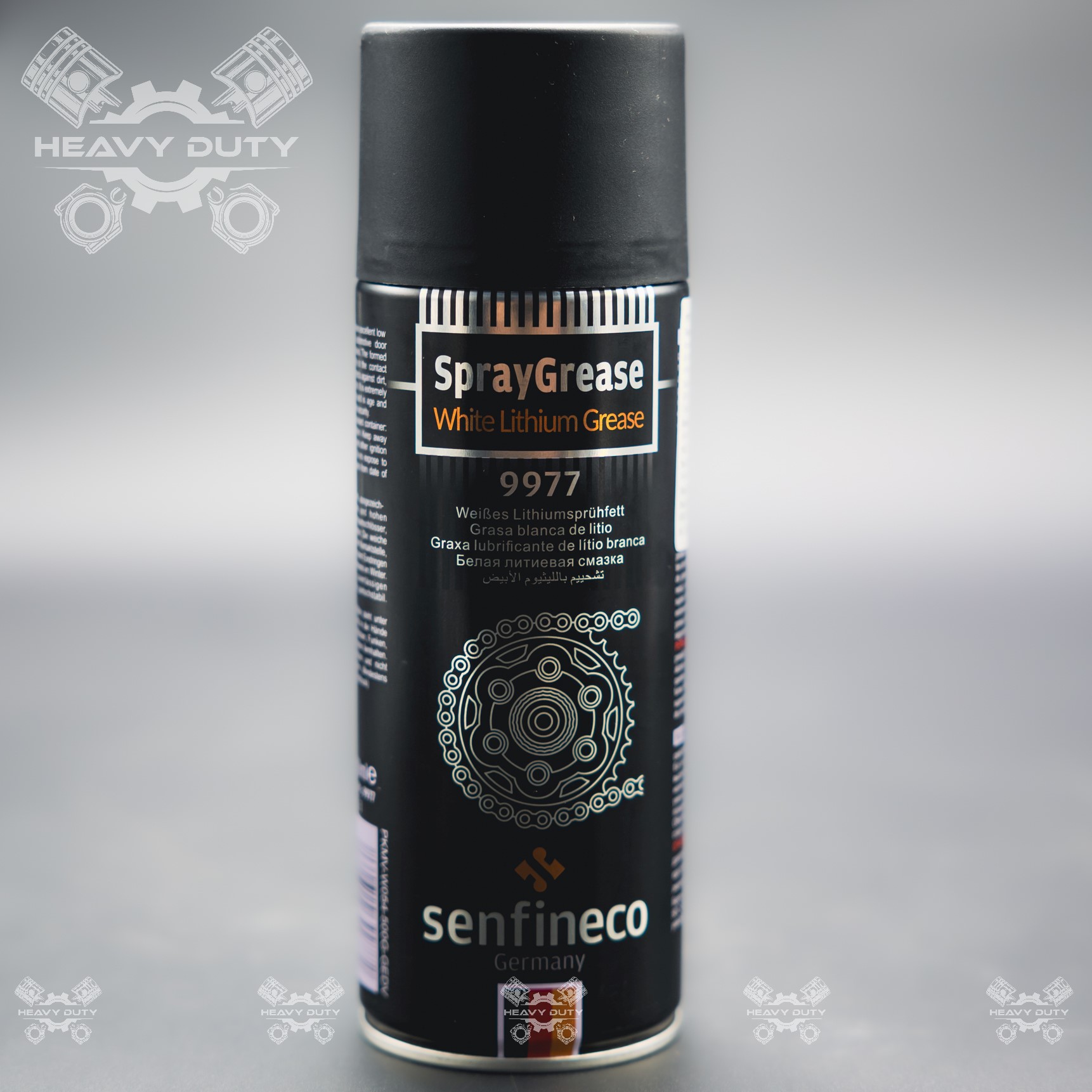 Senfineco 9977 mỡ bò khô lithium trắng dạng xịt cao cấp - spray grease white lithium grease 450ml