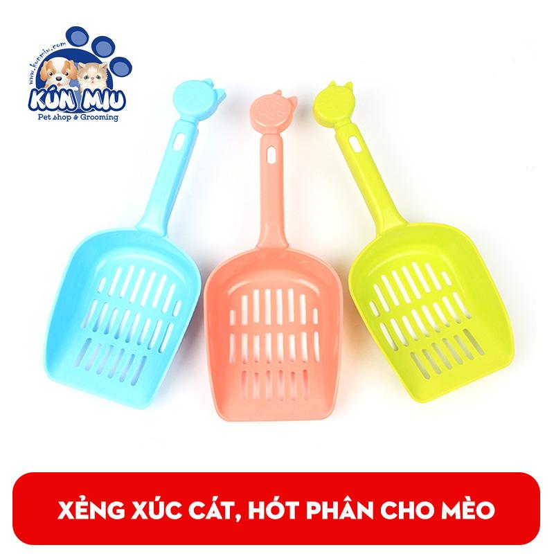 Xẻng xúc cát, hót phân cho mèo kún miu - xẻng dọn vệ sinh cho mèo