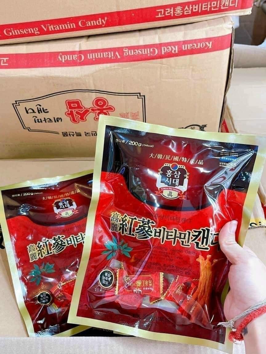 Combo 5 gói kẹo hồng sâm hàn quốc 200g